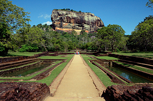 UNESCO Weltkulturerbe-Stätte Löwenfelsen Sigiriya in Sri Lanka