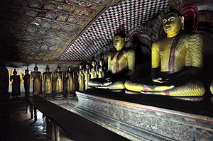 UNESCO Weltkulturerbe-Stätte Dambulla Höhlentempel in Sri Lanka