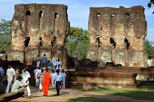 Parakramabahu's palace in the citadel of Polonnaruwa in Sri Lanka