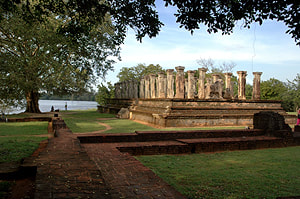 throne hall of Nissanka Malla's palace in Polonnaruwa
