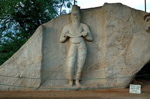 Statue of Parakramabahu or Pulatthi near the Pothgul Vihara of Polonnaruwa 