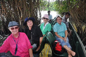 boat tour in Muturajawela mangroves near Negombo