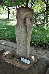 Buddha statue in the Ramba Vihara museum in southern Sri Lanka