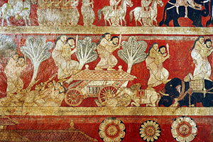 Kandy painting depicting the Sutasoma Jataka in Kandy