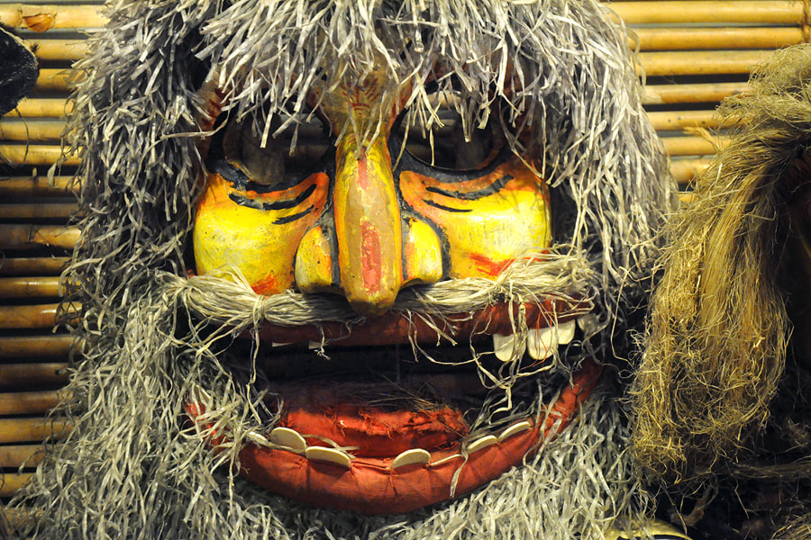 Sri Lankan demon mask in the mask museum of Ambalangoda
