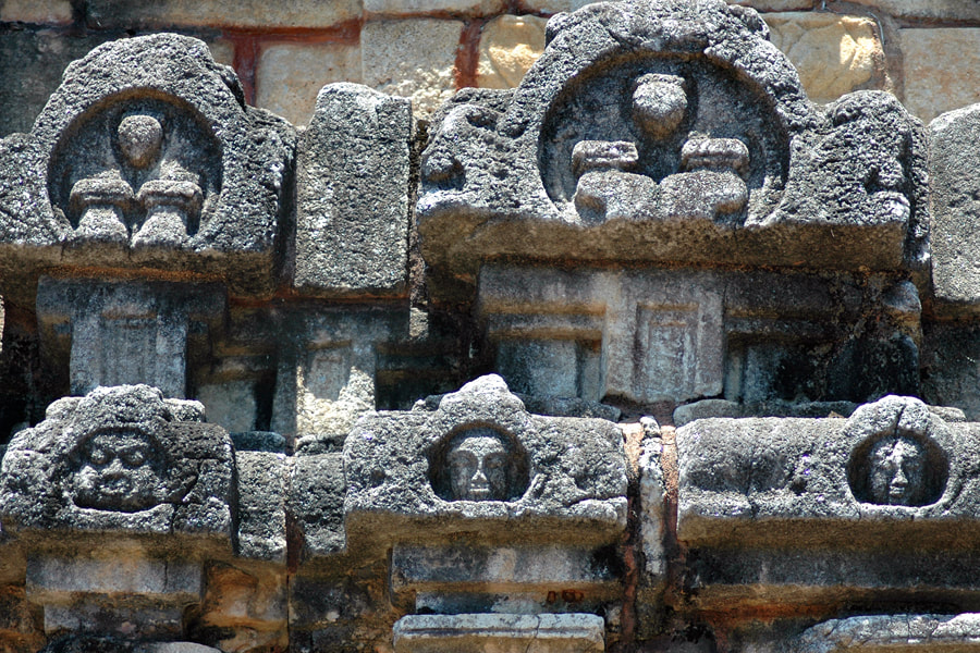 false windows of the Kudu type at Nalanda Gedige in central Sri Lanka