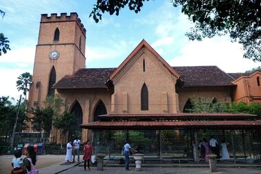 Anglican St. Paul's Church in Kandy in Sri Lanka