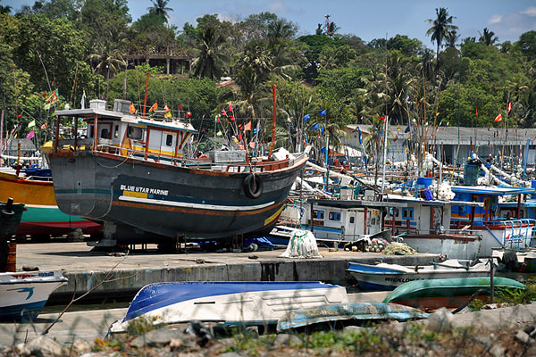 fishing harbour of Tangalle