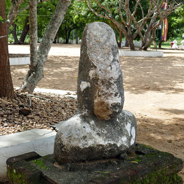 Mahayanist Bodhisattva bust in Dematamal Viharaya