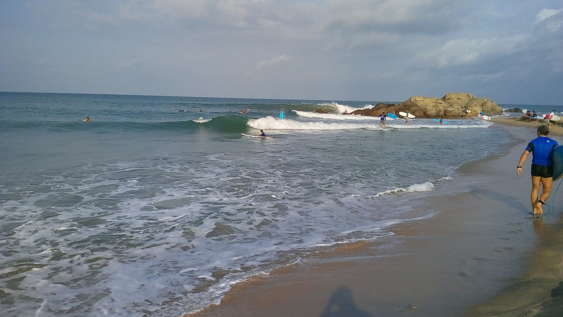 Whisky Point surf break in southeastern Sri Lanka