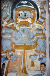 Demon guarding the Entrance of the Dowa temple