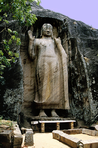 Sasseruwa Buddha statue in Reswehera