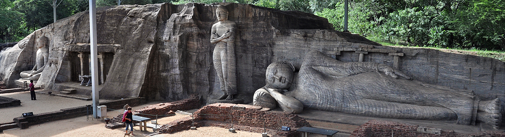 Sri Lanka's rock-cut Buddha statues of Gal Vihara in Polonnaruwa