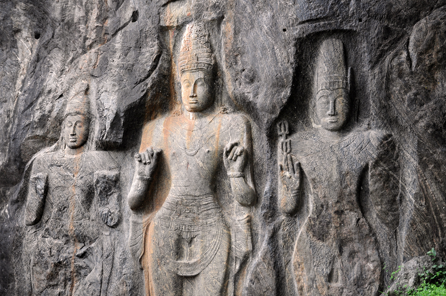 Maitreya group of statues in Buduruwagala