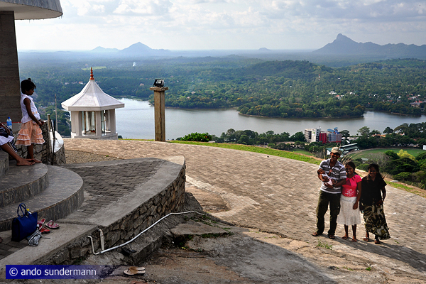 view  from Kurunegala's Elephant Rock