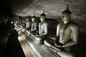Dambulla cave temple in the Cultural Triangle of Sri Lanka