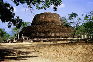 double-storeyed stupa of Pabulu Vehera in Polonnaruwa