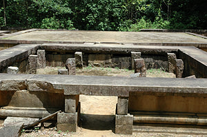 Padhanaga ruins in Ritigala in Sri Lanka's cultural triangle
