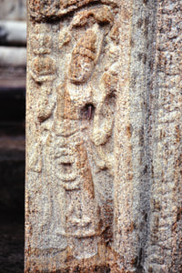 Nagaraja guardian carved at the door jamb of Nillakgama Bodhigara
