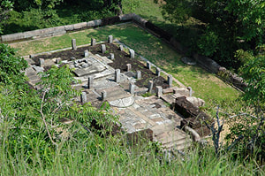 ruins of the image house in Haththikuchchi