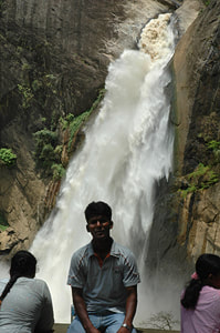 Dunhinda waterfalls to the north of Badulla town