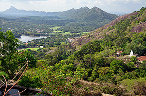 view from the elephant rock in Kurunegala