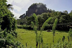 Mulgirigala rock in southern Sri Lanka