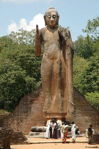 Maligawila Buddha statue in Sri Lanka