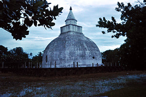 restored ancient Yatala dagoba in Tissamaharama