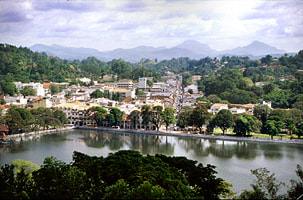 view from Senani restaurant to Kandy