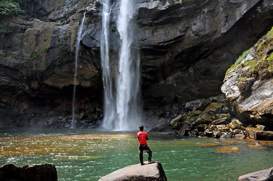 Aberdeen Falls in Sri Lanka near Kitulgala