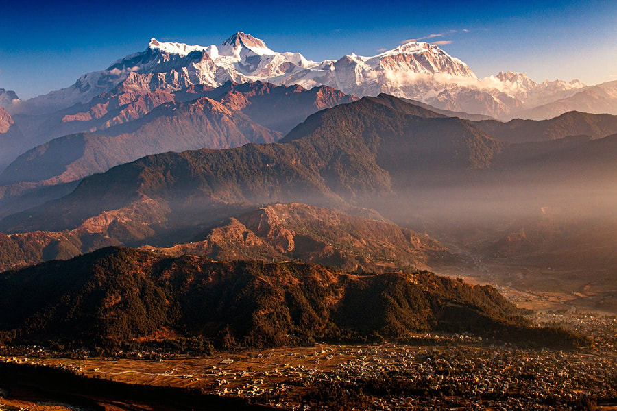 Annapurna Range and Pokhara Valley