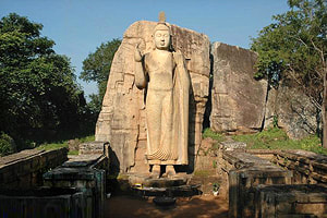 Avukana Buddha statue in Sri Lanka