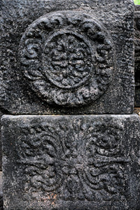 stone carvings at Barandiya Hindu temple in Sri Lanka
