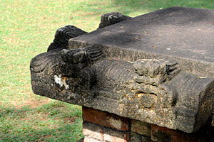 stone reliefs at the ancient Hindu temple of the Sitavaka period