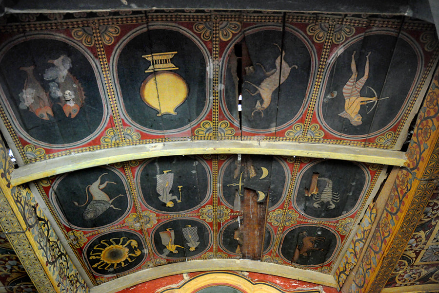 ceiling paintings of signs of the zodiac