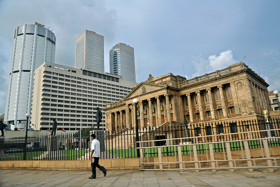 Old Parliament Building and World Trade Center in Colombo