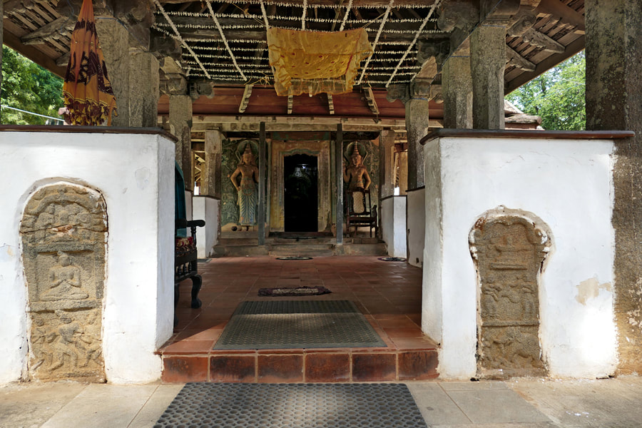 Mandapa hall of the former Dambadeniya Tooth Temple