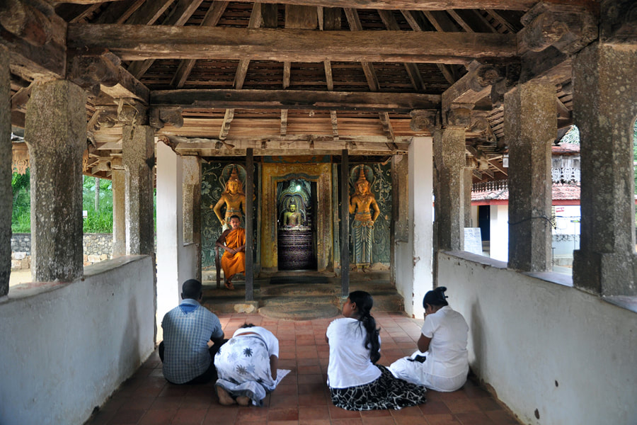prayer hall of the Pilimage in the Dambadeniya temple
