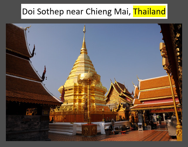 Wat Doi Sothep near Chieng Mai in Thailand 