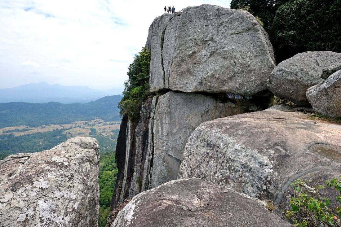 rock of the Dolukanda cave in Sri Lanka's North-West Province
