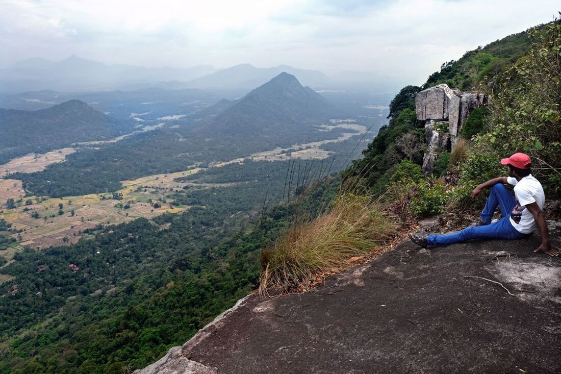 viewpoint on the mountain of Dolukanda in Sri Lanka's North-West Province