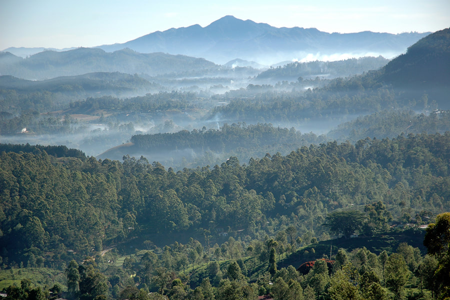 Namunukula in the southeast of Sri Lanka's hill country seen from the central highlands