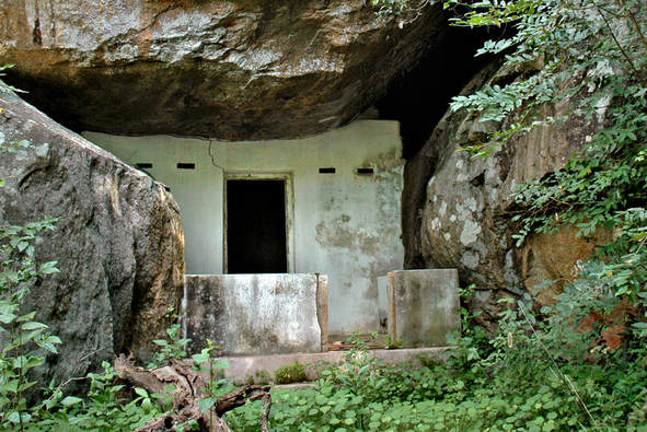 Madagama cave dwelling in Sri Lanka