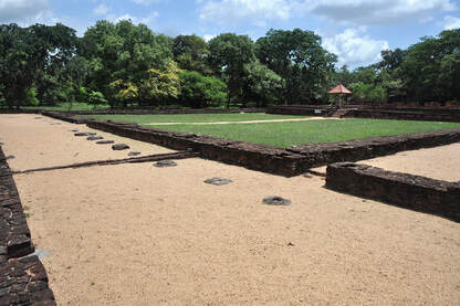 courtyard of the Palace of Parakramabahu in Panduwasnuwara