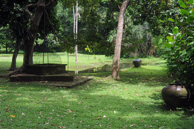 Plain of Jars in Lunuganga Gardens