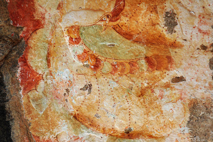 Kandyan frescos of Wasammale near Mihintale
