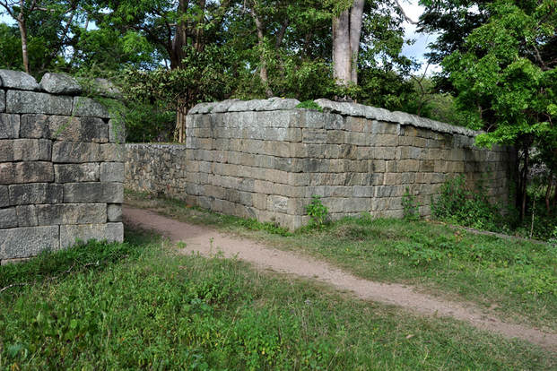 gate and walls of Yapahuwa's inner fortifications