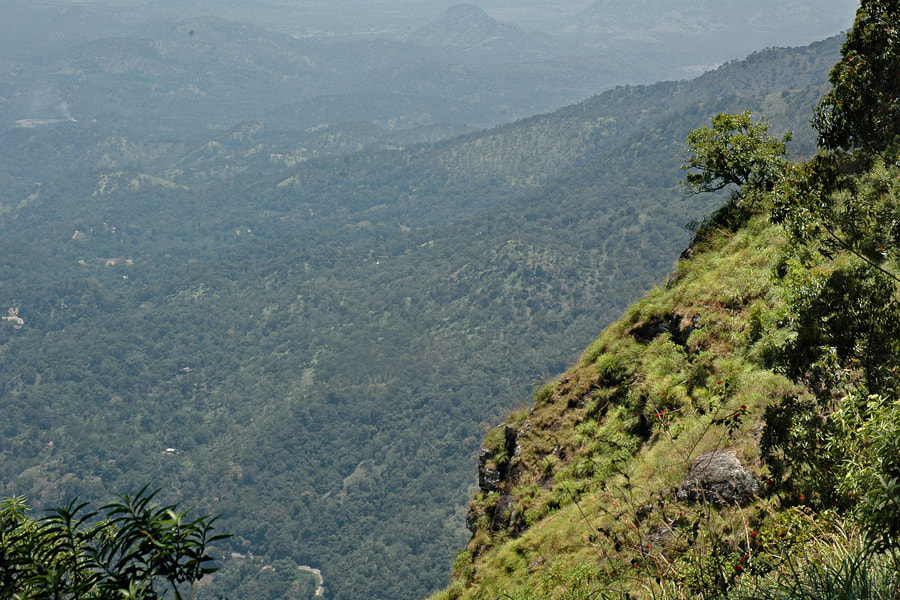 view from Ella Rock to the southern lowlands of Sri Lanka