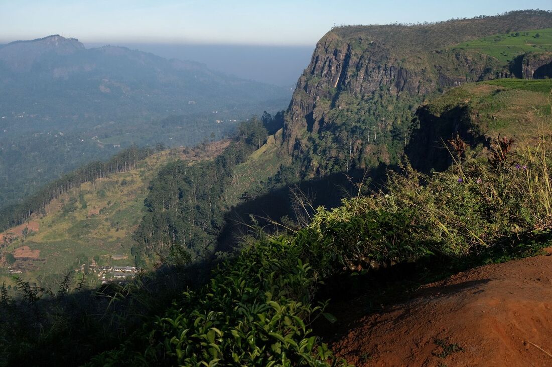 view from Frotoft to Kotmale Valley in the central highlands of Sri Lanka